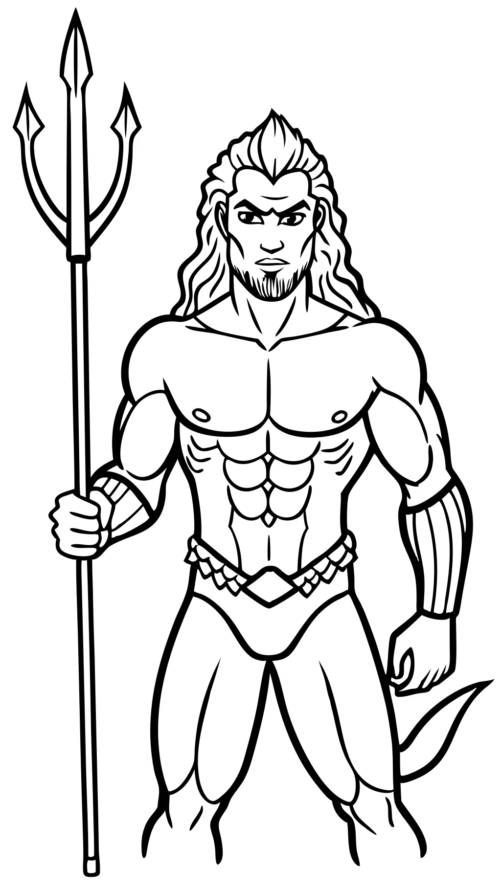 aquaman coloring page